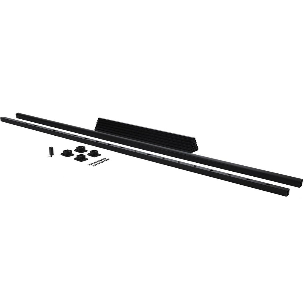 Black Aluminum Deck Stair Railing Kit, 6-Ft x 36-in Z995543