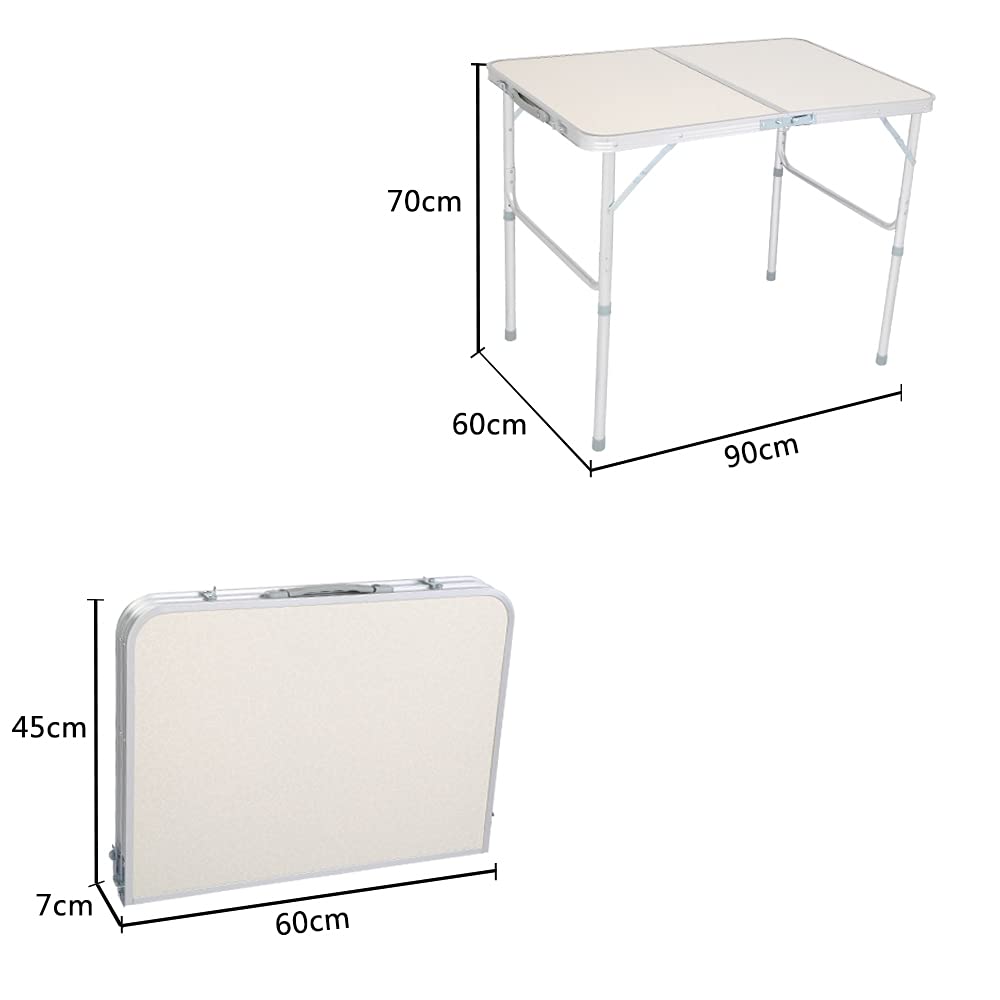 3FT Aluminum Folding Table with Carrying Handle B809830