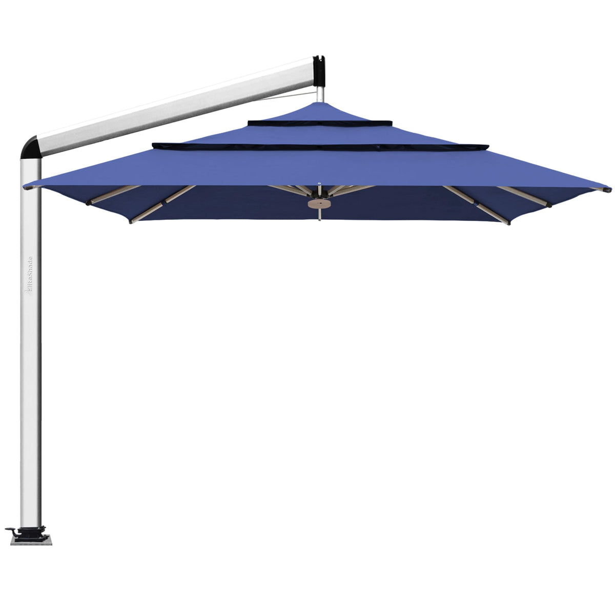 10x10FT Aluminum Cantilever Patio Umbrella with Light C92589