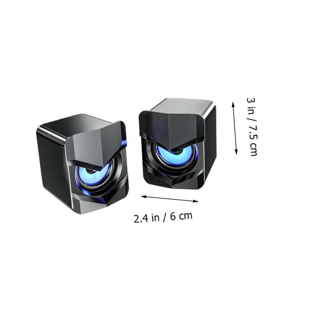 2 Pack Mini USB Powered Computer Speakers F854