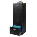 4 Drawer Wood File Cabinet with Lock R8871