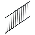 Black Aluminum Deck Stair Railing Kit, 6-Ft x 36-in Z995543
