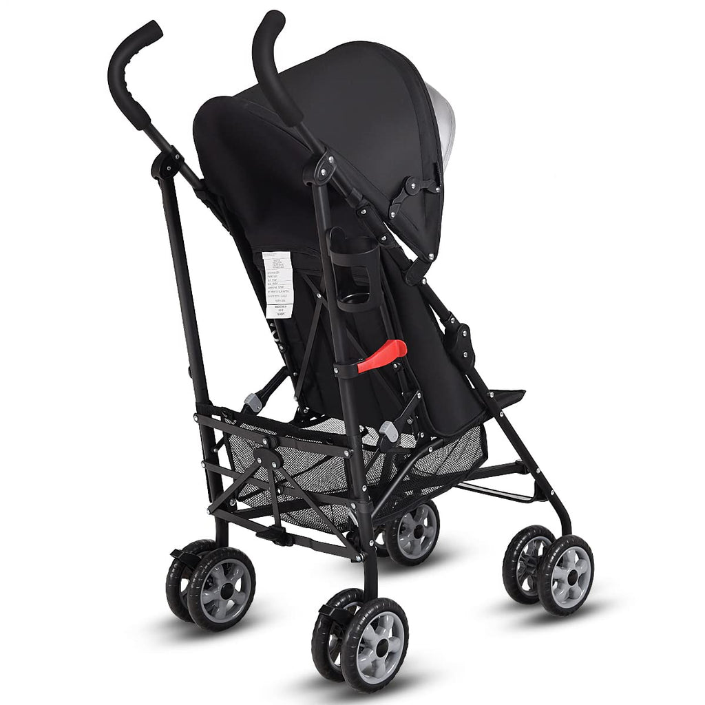 Lightweight Compact Foldable Stroller with Canopy and Cup Holder V314575