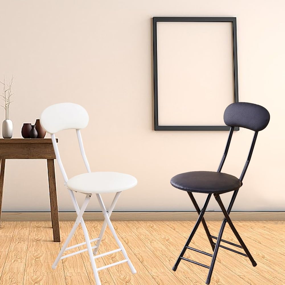 18 Inch Folding Bar Stool with Backrest O225158