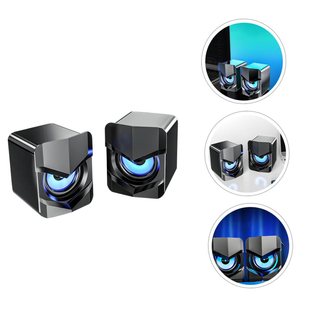 2 Pack Mini USB Powered Computer Speakers F854