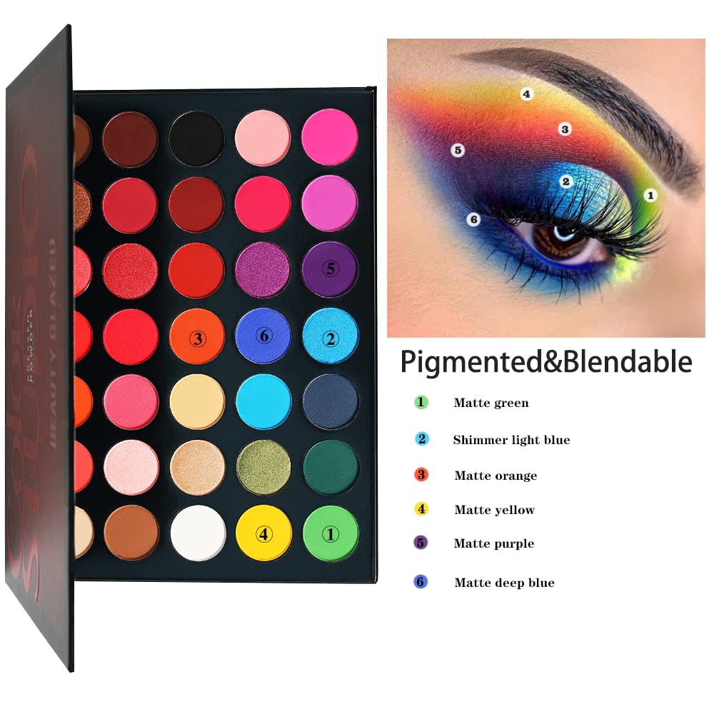 35 Shades Matte and Shimmers Eyeshadow Palette N117464