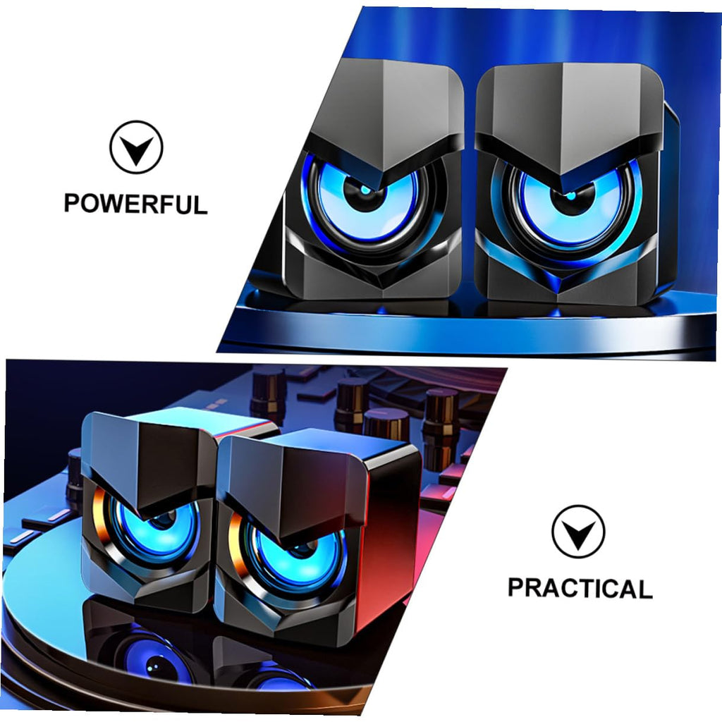 2 Pack Mini USB Powered Computer Speakers F854