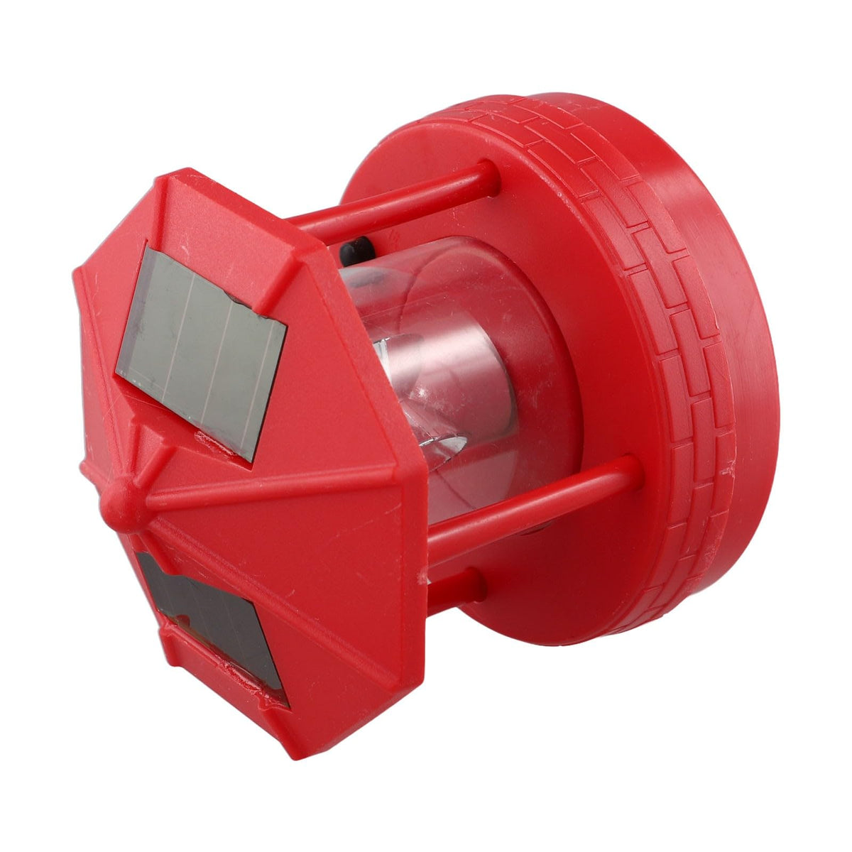 Rotating Solar Lighthouse Light Outdoor Garden Lawn Lamp with 2 Panels K642