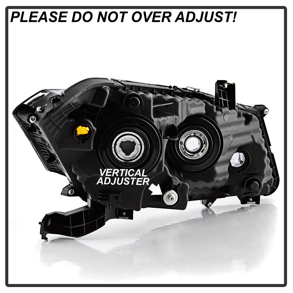 Black Housing Headlights Headlamps H448