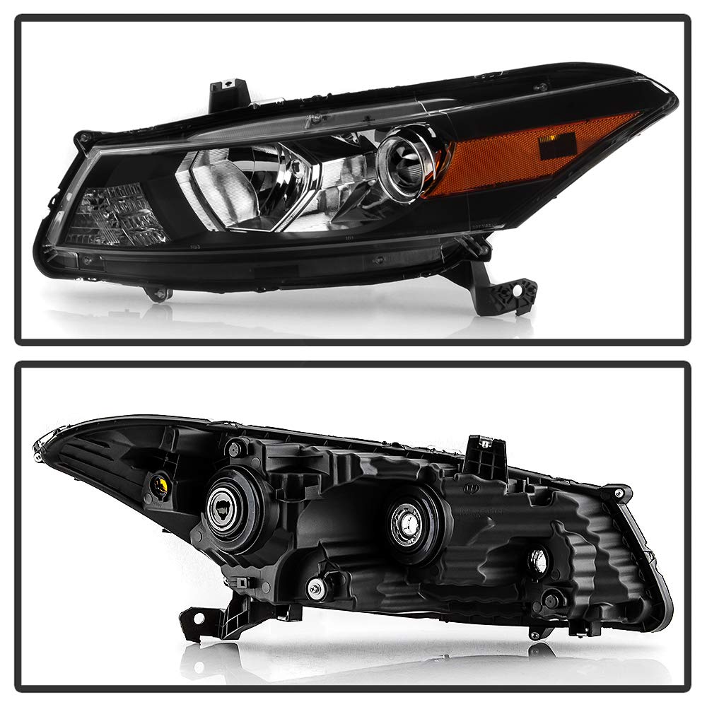 Black Housing Headlights Headlamps H448