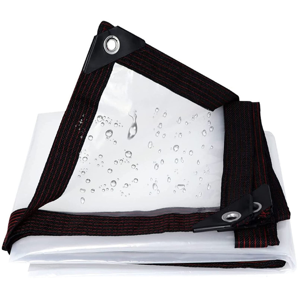 Heavy Duty Waterproof Clear 3x3ft Poly Tarp with Grommets Z884313
