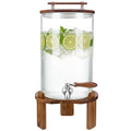2.1 Gallon Glass Beverage Dispenser with Stand and Stainless Steel Spigot J7757