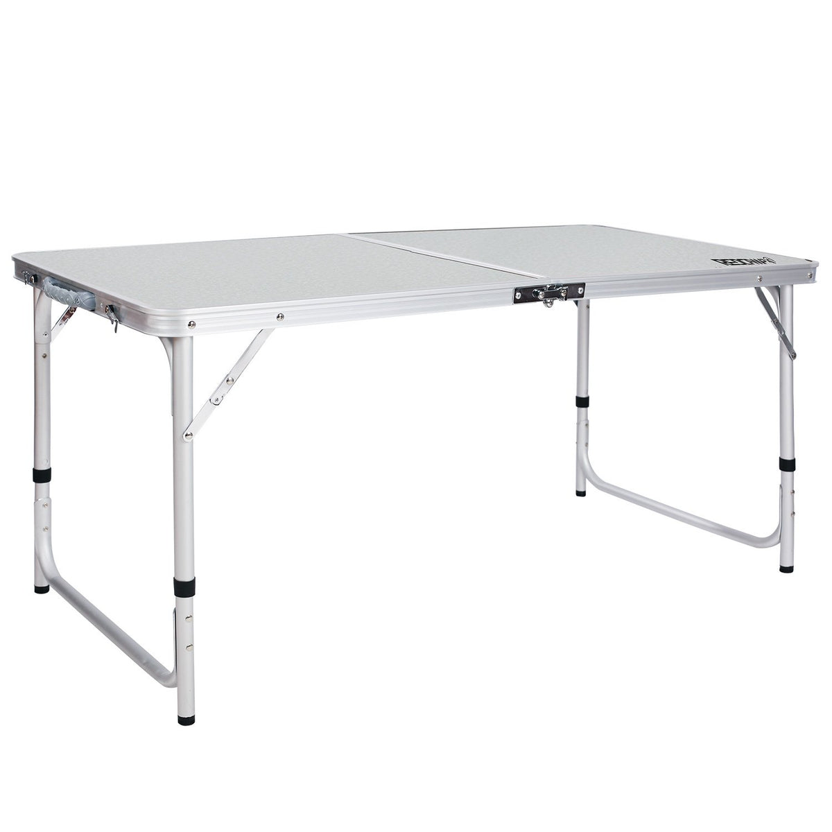 4ft Lightweight Portable Folding Camping Table with Adjustable Heights J6314