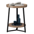 Round 2 Tier End Table with Storage Shelf Z42455