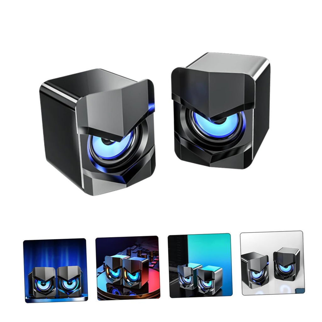 2 Pack Mini USB Powered Computer Speakers F854