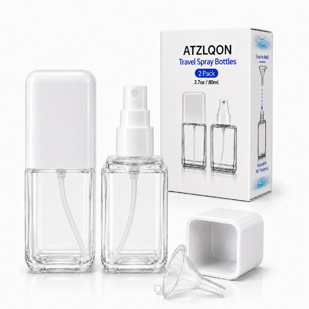 2 Pack 2.7oz Fine Mist Spray Bottles C480