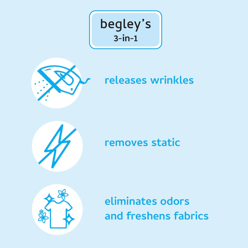 3-in-1 Wrinkle Remover, Static Cling Remover, Odor Eliminator and Fabric Refresher Spray, Fragrance-Free, 3 oz H52661