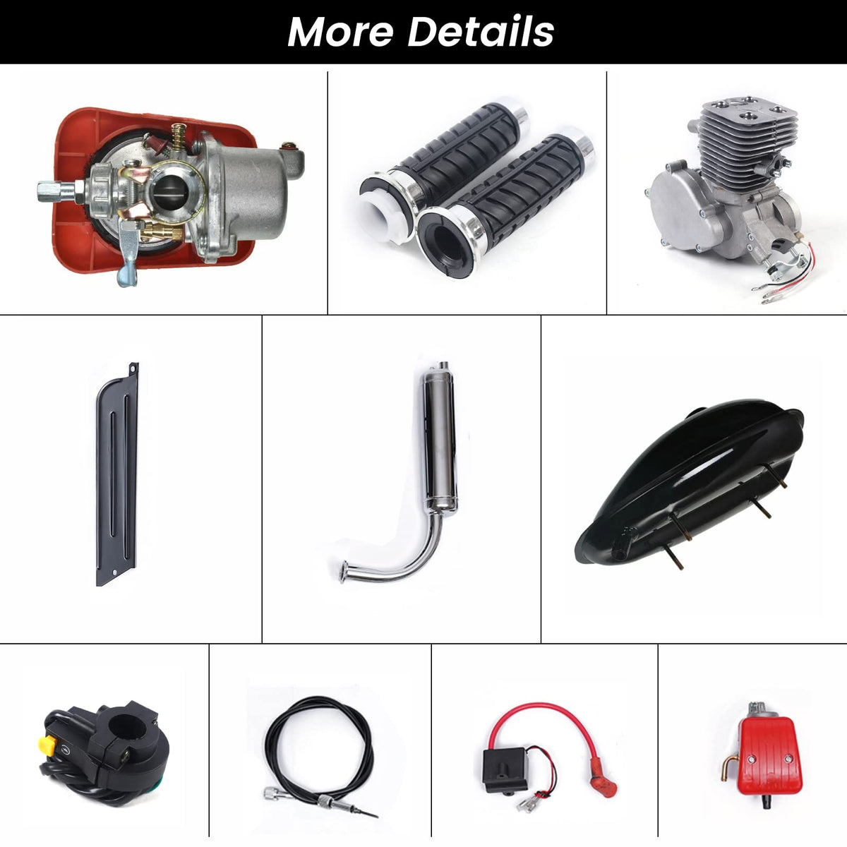 100cc 2 Stroke Air-Cooling Bicycle Engine Kit K6296