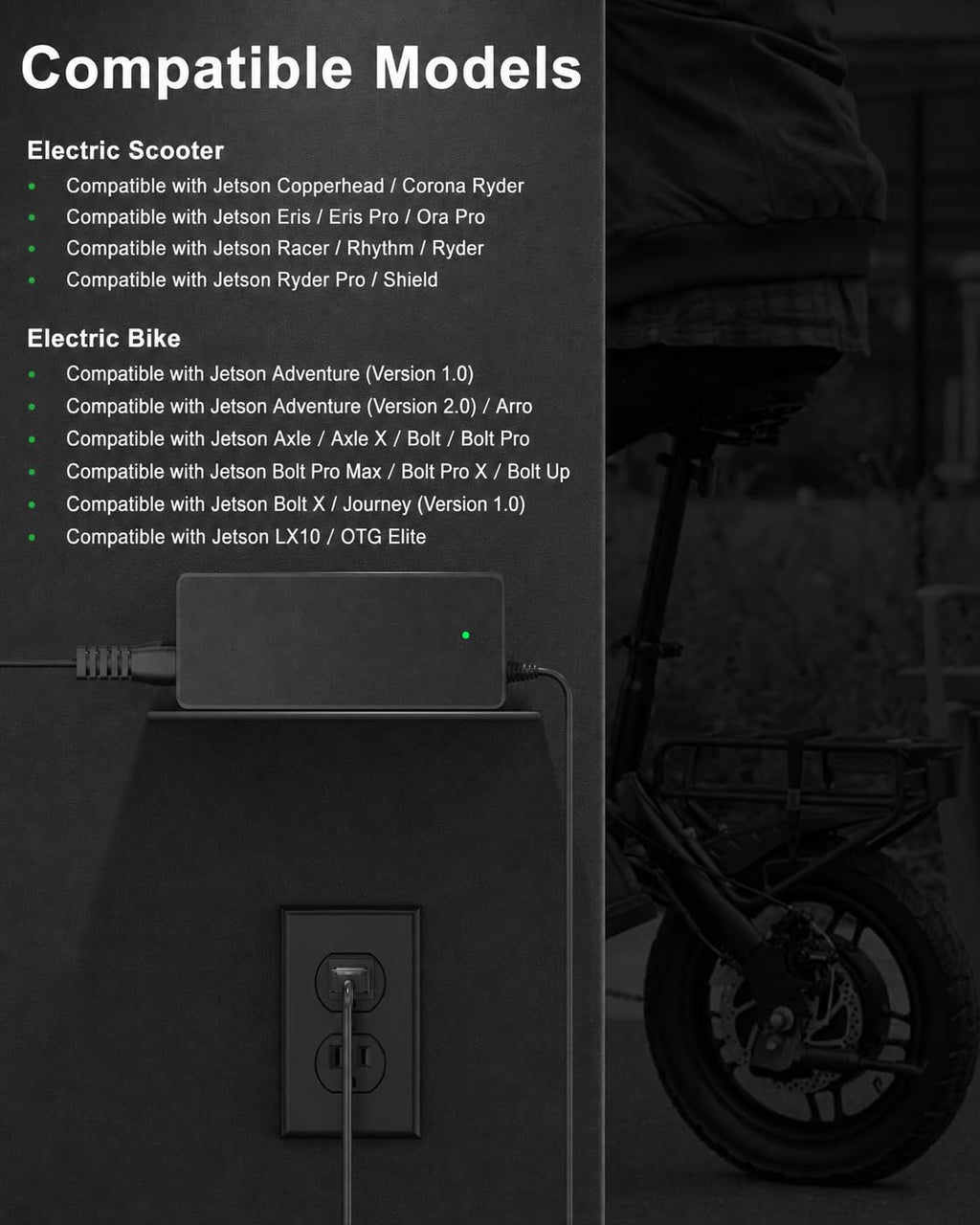 42V 2A Electric Scooter Charger V44925