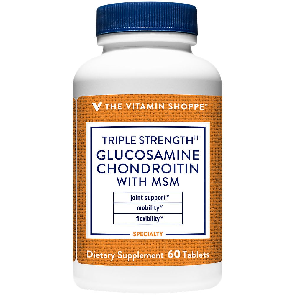 Triple Strength Glucosamine Chondroitin with MSM 1,500 MG 60 Tablets H585