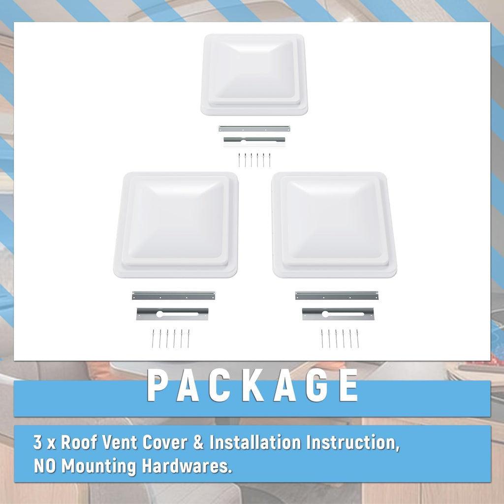 14" 3pcs RV Roof Vent Cover N539