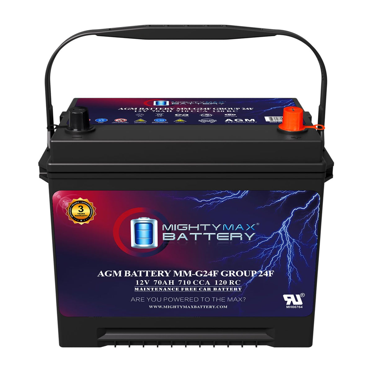 12V 70Ah AGM Replacement Battery Z431