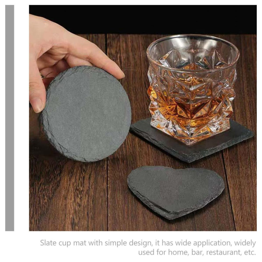 Black Natural Stone Coasters A836