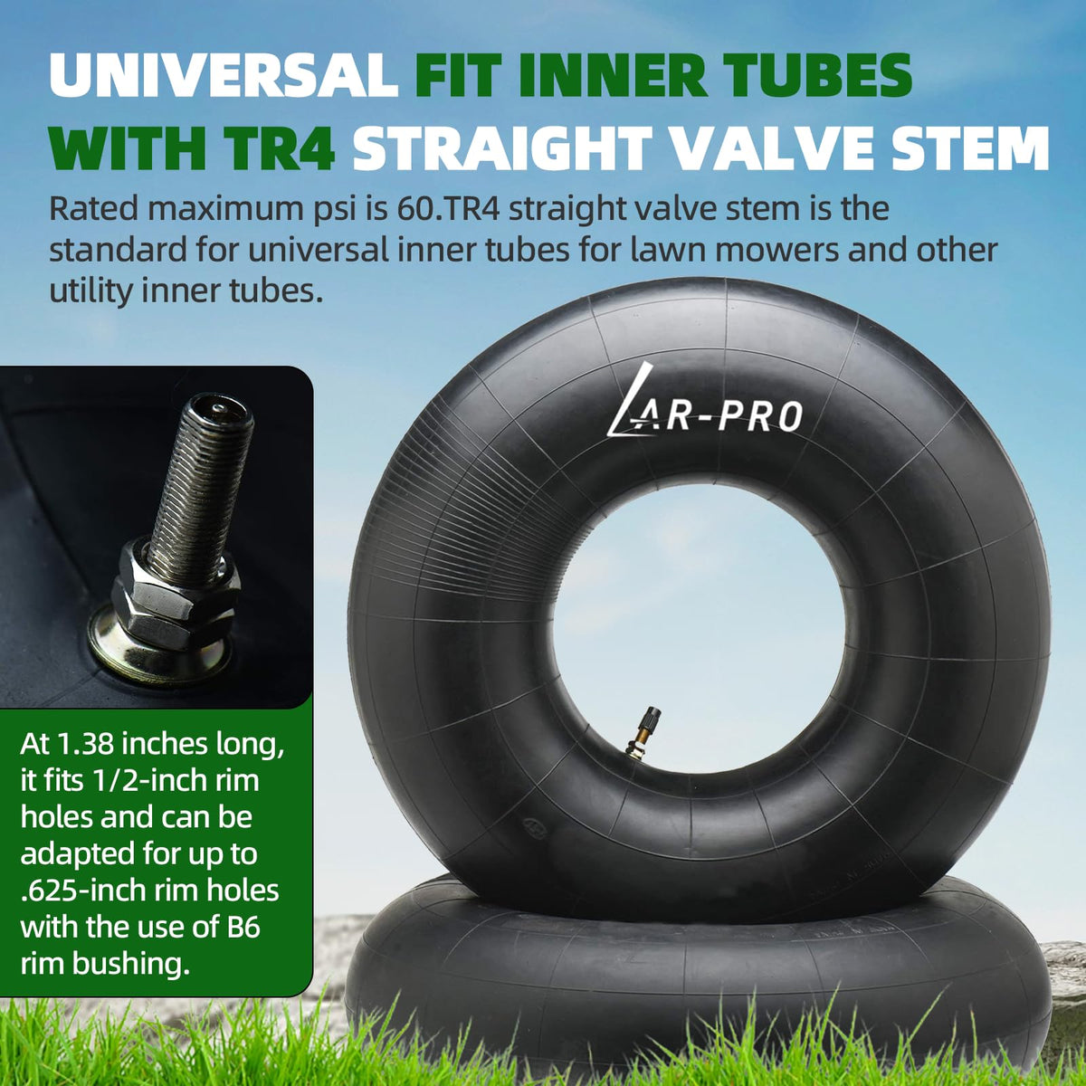 20x8.00-8 and 15x6.00-6 Inner Tubes K17040