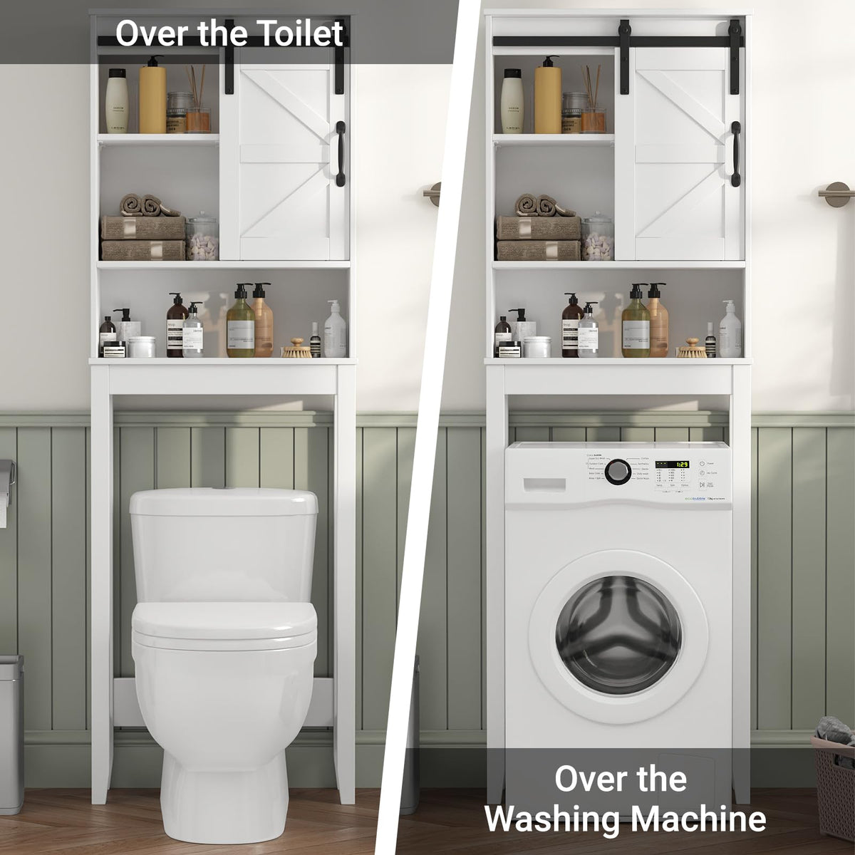 Over The Toilet Storage Cabinet, White D260769