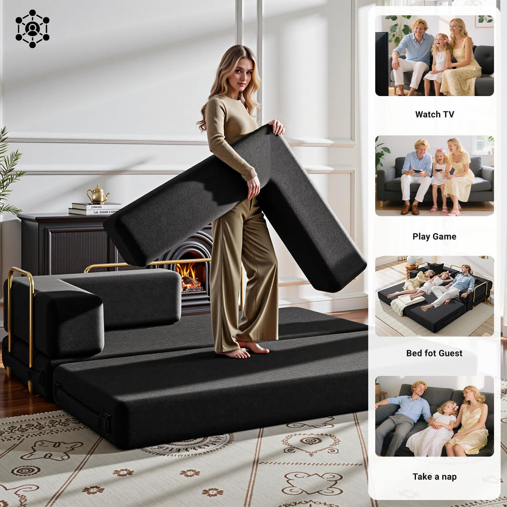 78" Convertible Futon Sofa Bed X4679