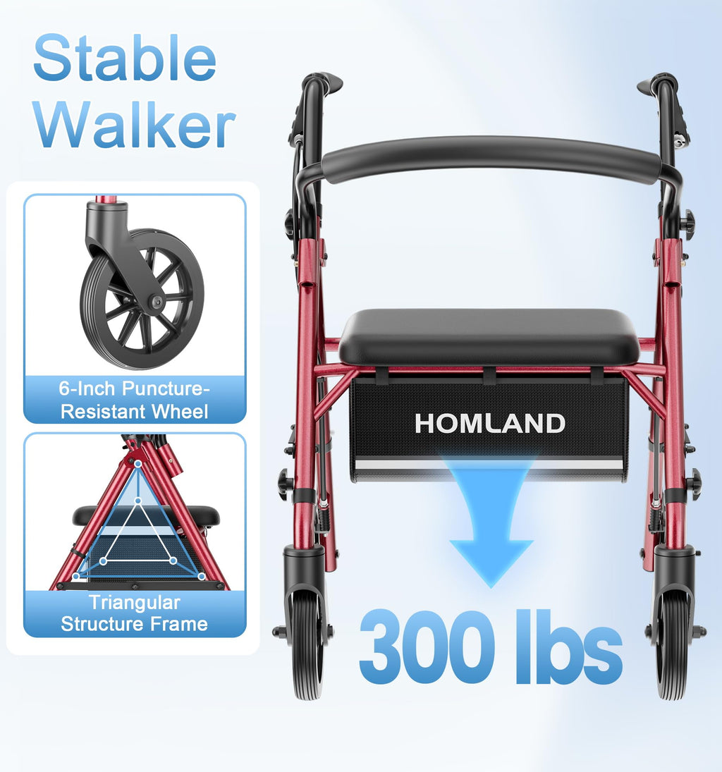Foldable Walkers with Seat H451