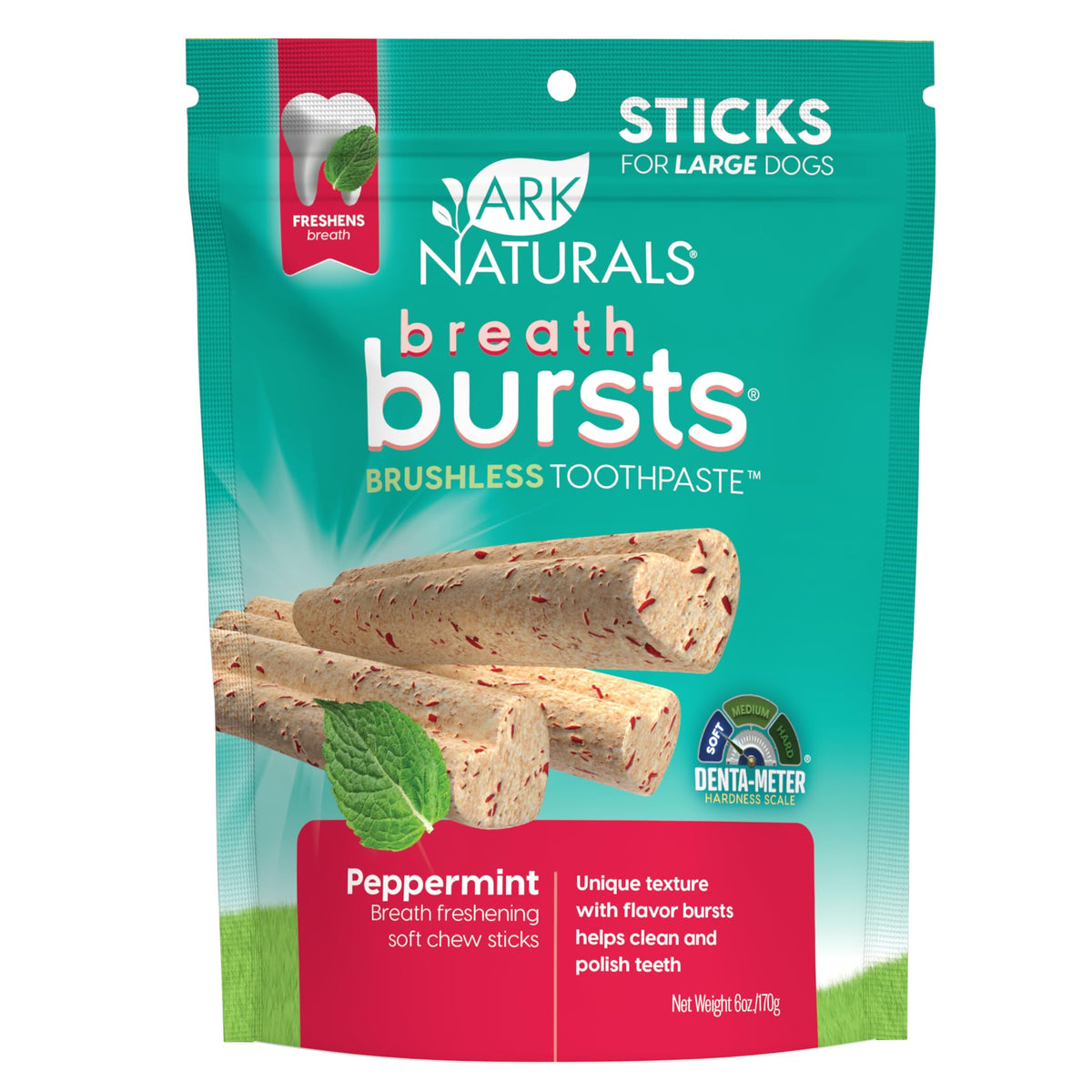 Peppermint Dog Dental Treats Large Breed 6 oz N56100