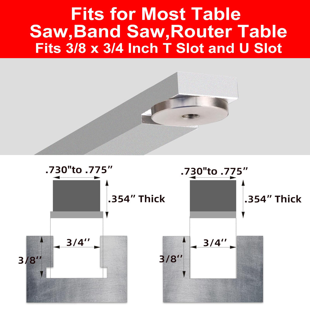 Compact Table Saw Miter Gauge with 14 Inch Fence C902899