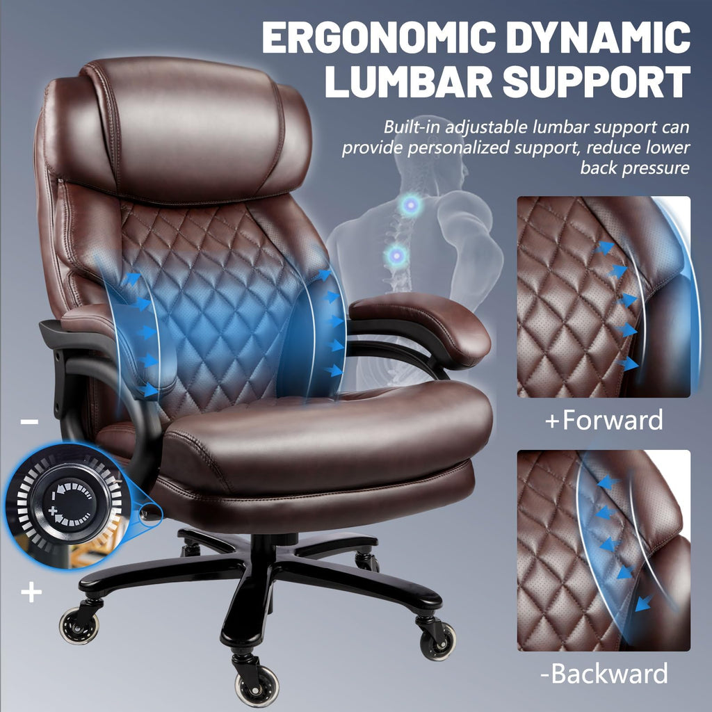 Big and Tall Heavy Duty Executive Office Chair with High Back L2386