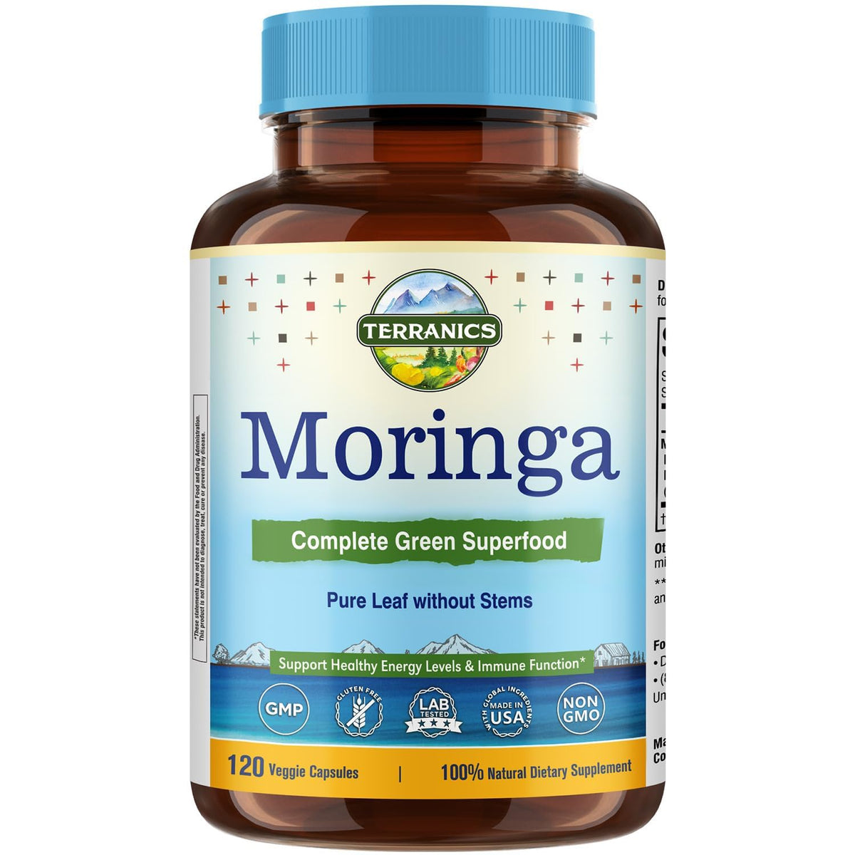 Moringa Oleifera Leaf Powder 120 Vegan Caps Z5965