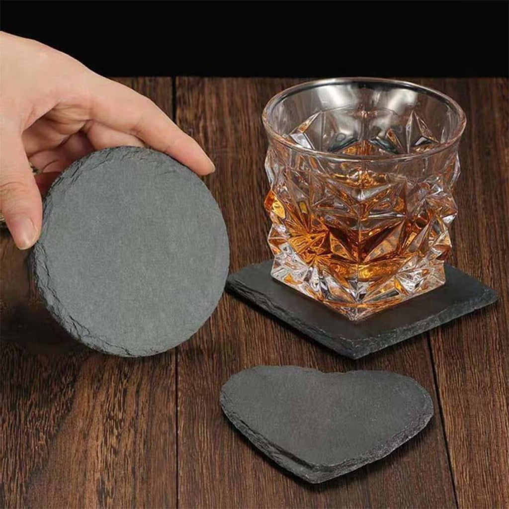 Black Natural Stone Coasters A836