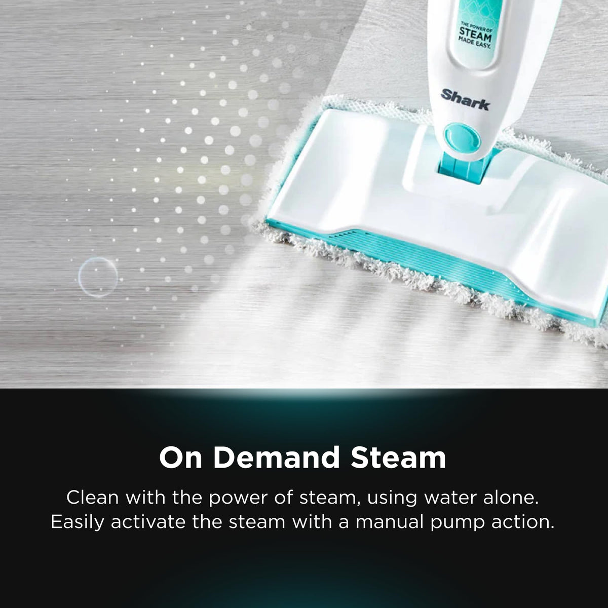White Steam Mop Hard Floor Cleaner with XL Removable Water Tank P8552