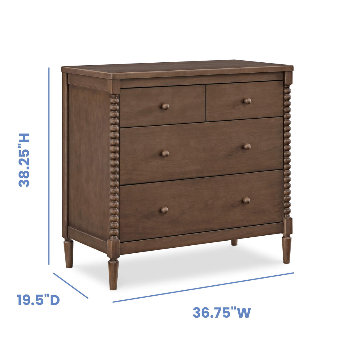 4 Drawer Dresser with Changing Top B889