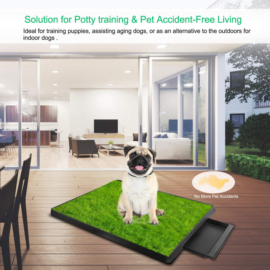 Indoor Dog Potty Grass Pad with Tray F799906