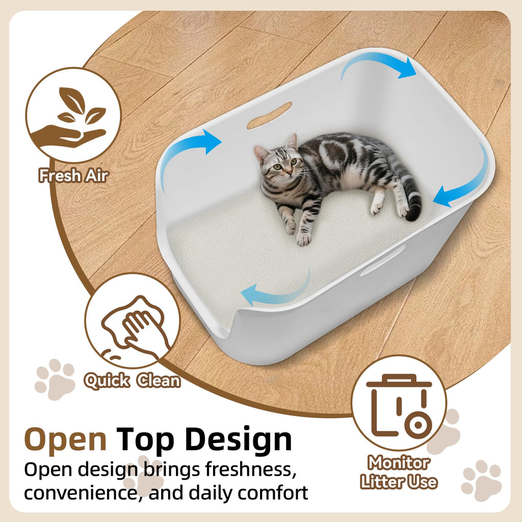 Extra Large High Sided Cat Litter Box I903