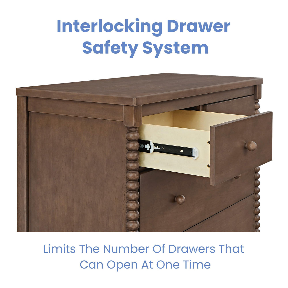 4 Drawer Dresser with Changing Top B889