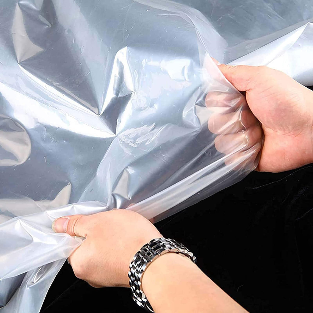 Heavy Duty Waterproof Clear 3x3ft Poly Tarp with Grommets Z884313