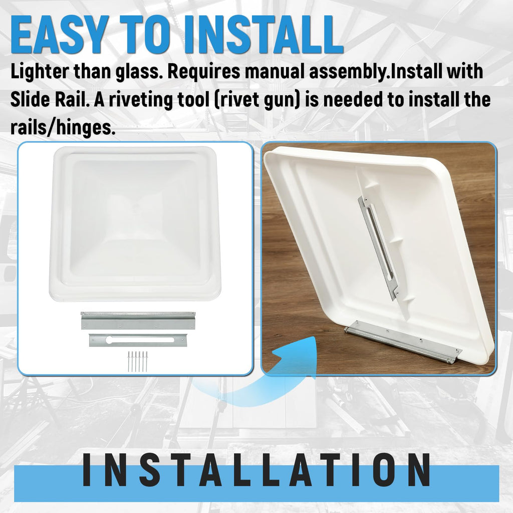 14" 3pcs RV Roof Vent Cover N539