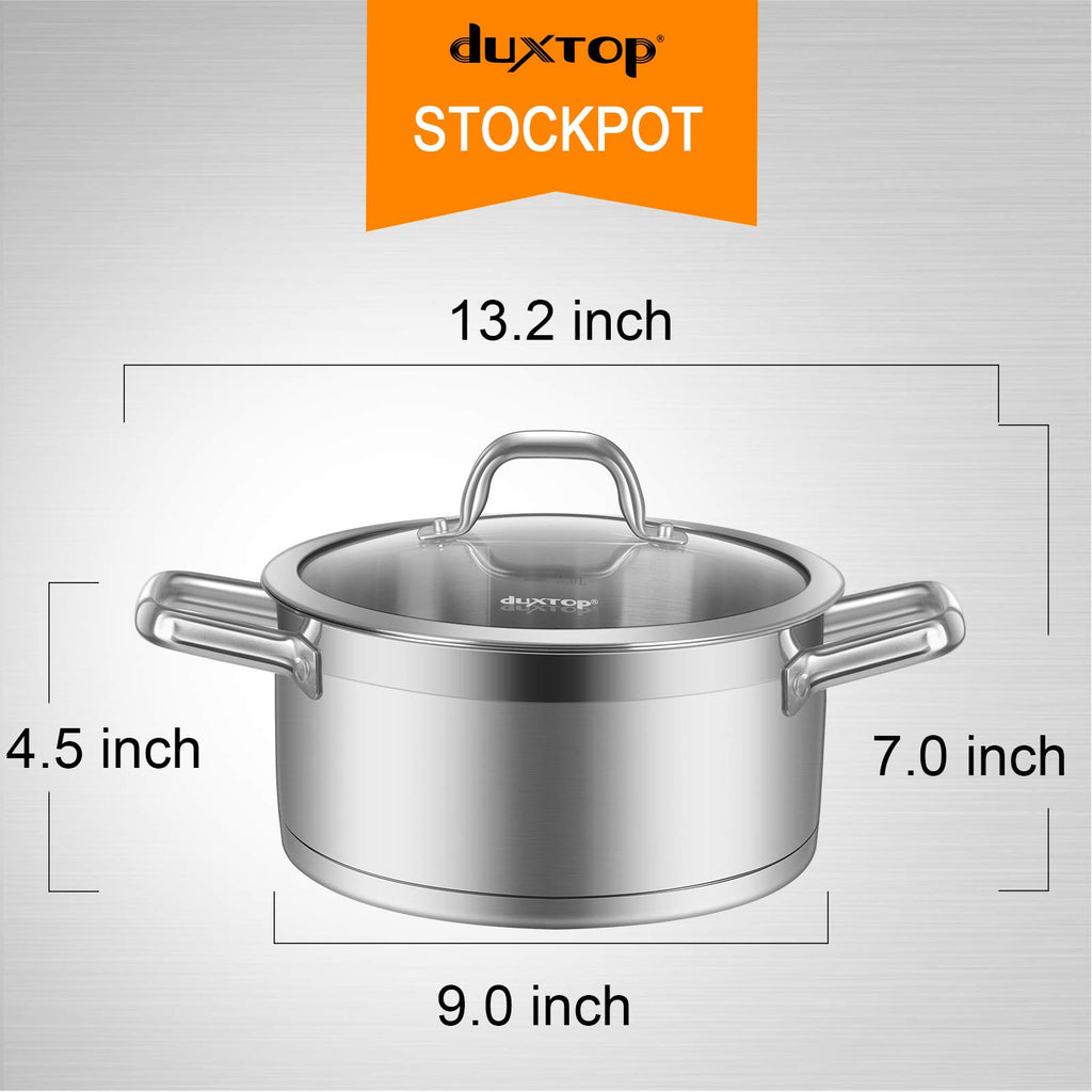 Stainless Steel 4.2 Qt Stock Pot with Lid T22755