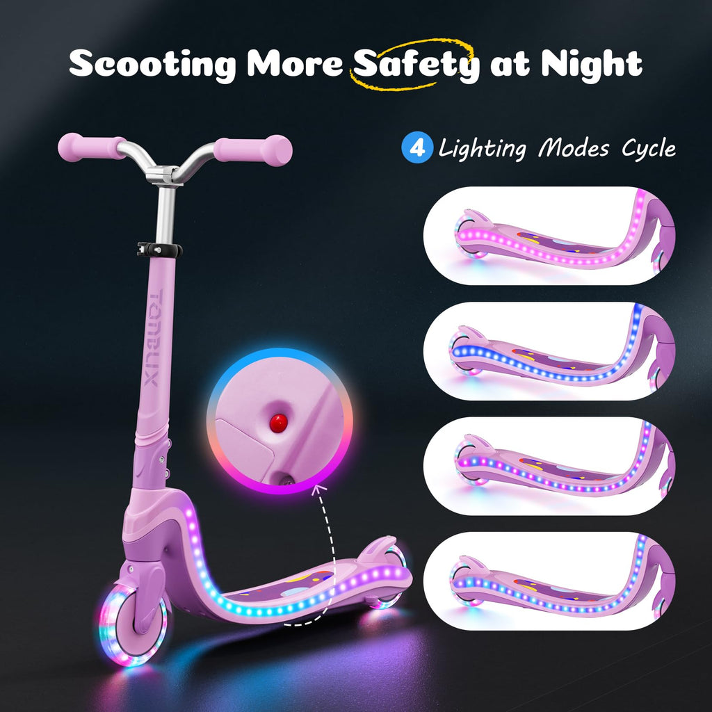 2 Wheel Kids Kick Scooter with Light-Up Wheels Y65717