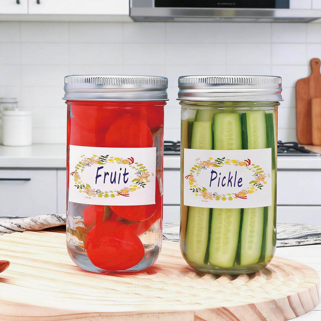 24 Pack 12 oz Mason Jars with Lids X17843