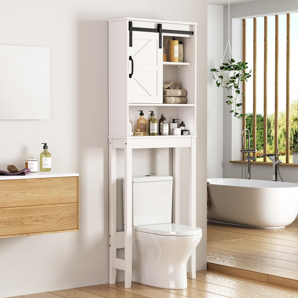 Over The Toilet Storage Cabinet, White D260769