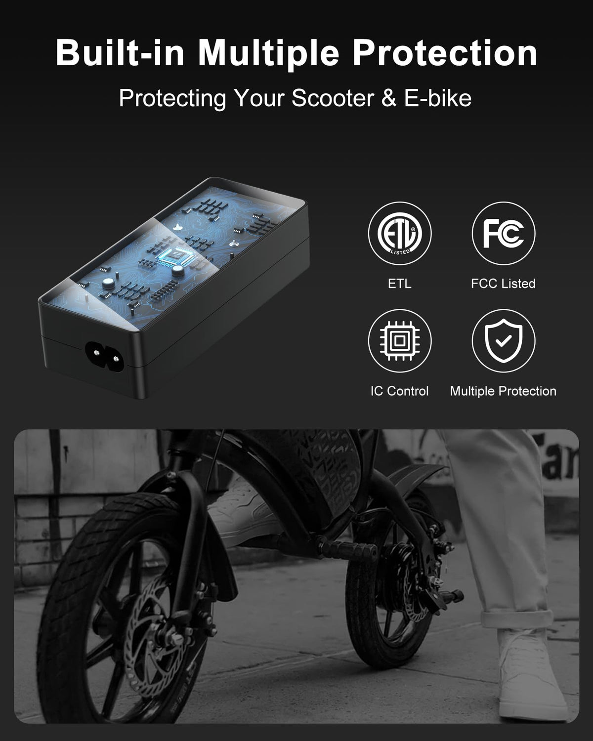 42V 2A Electric Scooter Charger V44925