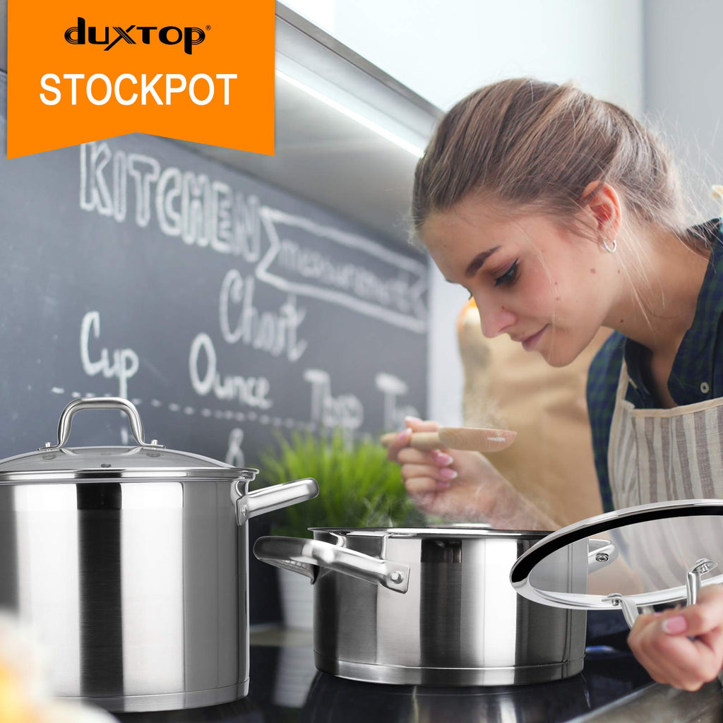 Stainless Steel 4.2 Qt Stock Pot with Lid T22755