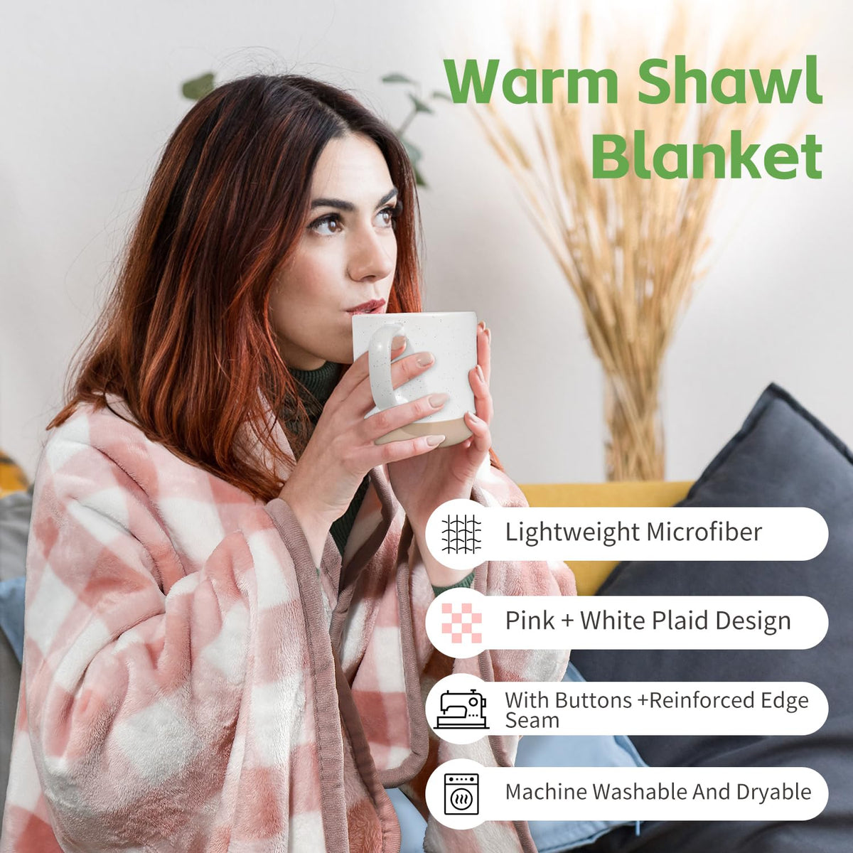 Get Well Gift Basket with Throw Blanket C6858